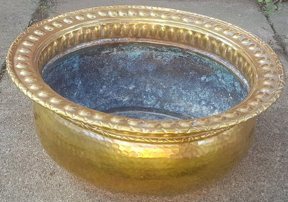 Image 1 of Handmade Brass Bowl By Egidio Casagrande, 1950S