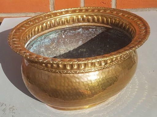 Handmade Brass Bowl By Egidio Casagrande, 1950S