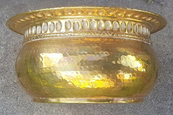 Image 1 of Handmade Brass Bowl By Egidio Casagrande, 1950S