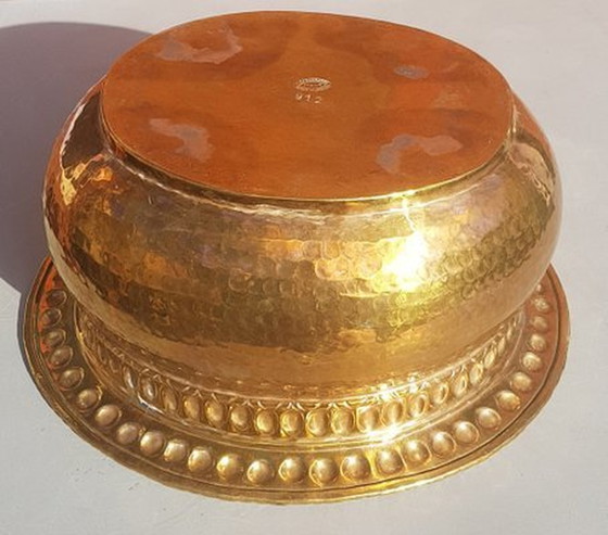 Image 1 of Handmade Brass Bowl By Egidio Casagrande, 1950S