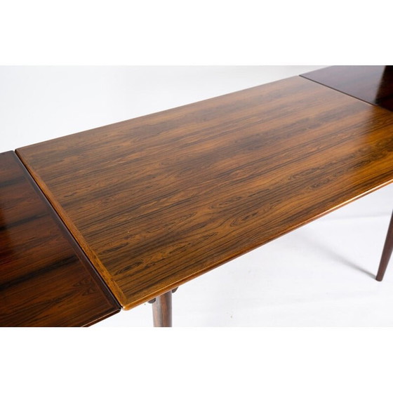 Image 1 of Vintage rosewood table with extensions by Arne Vodder, 1960