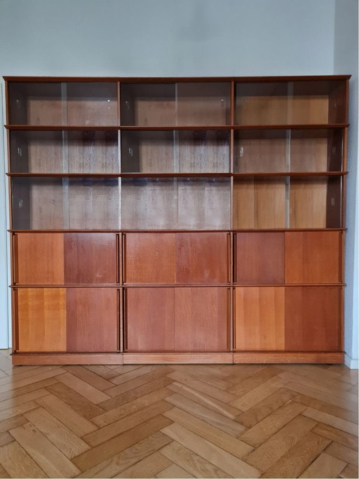 Didier Rozaffy Oak bookcase for Les Meubles Oscar, 1960s