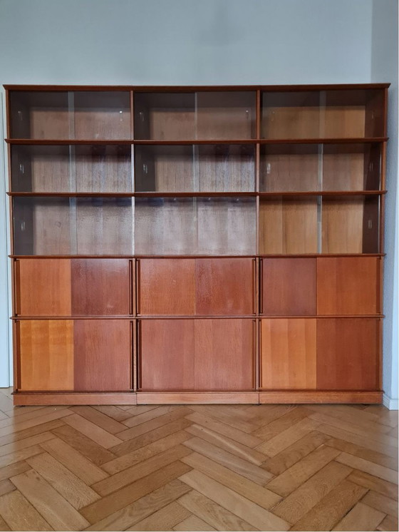 Image 1 of Didier Rozaffy Oak bookcase for Les Meubles Oscar, 1960s