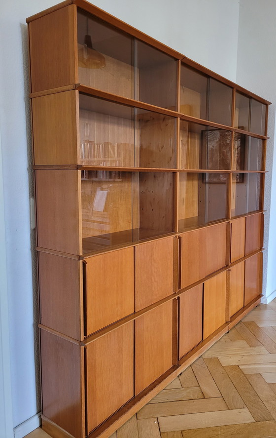 Image 1 of Didier Rozaffy Oak bookcase for Les Meubles Oscar, 1960s