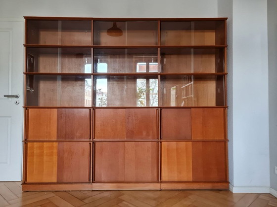 Image 1 of Didier Rozaffy Oak bookcase for Les Meubles Oscar, 1960s