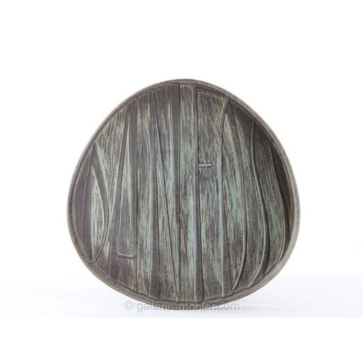 Scandinavian ceramic Triangular bowl - 1960s