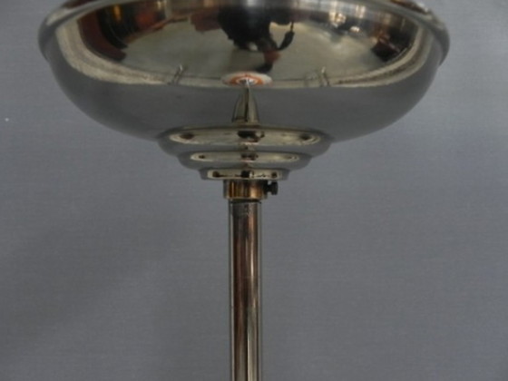 Image 1 of Art Deco hanging lamp with glass shade, open at the bottom﻿