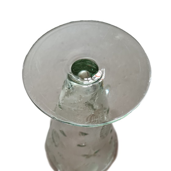 Image 1 of Cruche en verre vintage avec coquillages et étoiles de mer