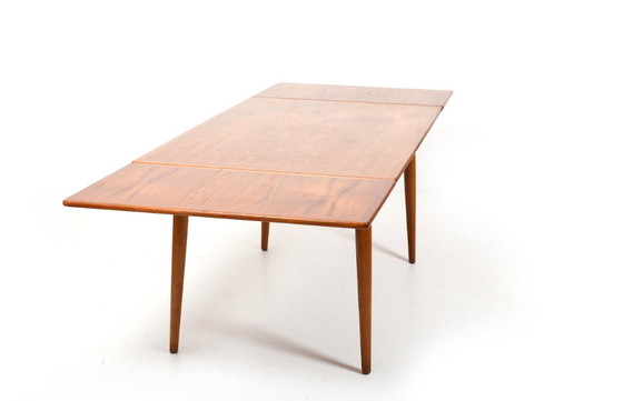 Image 1 of Teak & Oak AT-312 Dining Table by Hans J. Wegner for Andreas Tuck, 1950s