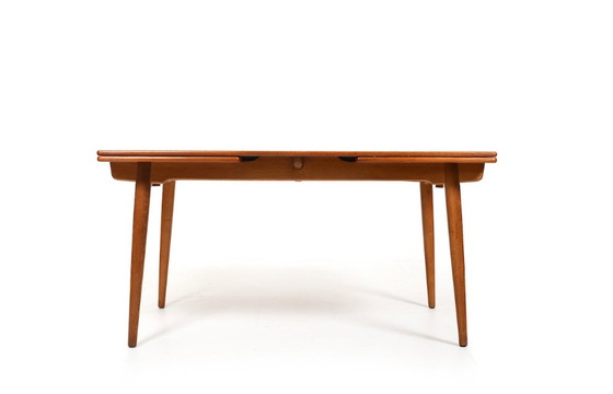 Image 1 of Teak & Oak AT-312 Dining Table by Hans J. Wegner for Andreas Tuck, 1950s