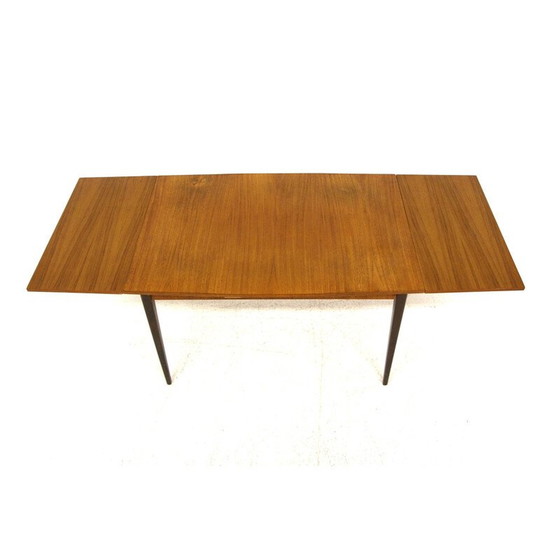 Image 1 of Vintage extendable "portfolio" table in teak and beech, Sweden 1950s