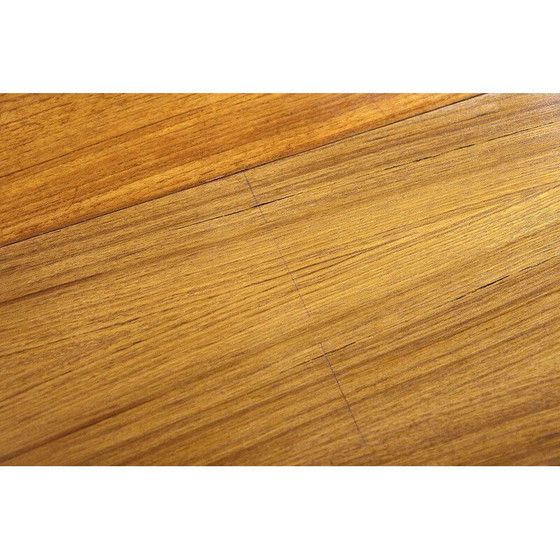 Image 1 of Vintage extendable "portfolio" table in teak and beech, Sweden 1950s