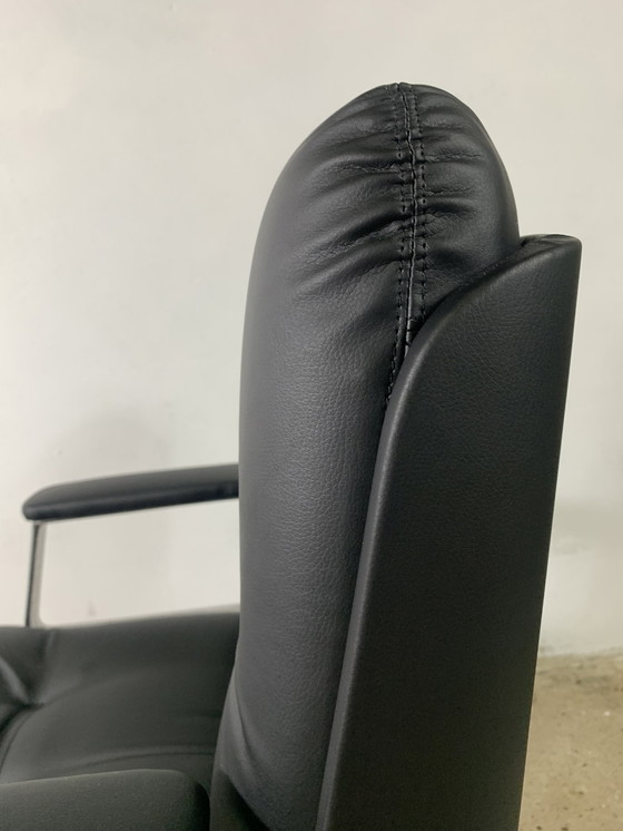 Image 1 of Italian Design Office Leatherette Armchair By Vaghi