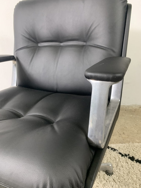 Image 1 of Italian Design Office Leatherette Armchair By Vaghi