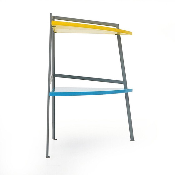 Image 1 of Vintage 2-shelf corner cabinet postmodern, 1980s