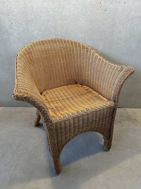 Image 1 of Fauteuil club en rotin