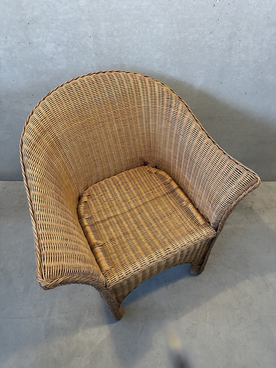 Image 1 of Fauteuil club en rotin