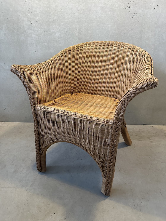 Image 1 of Fauteuil club en rotin