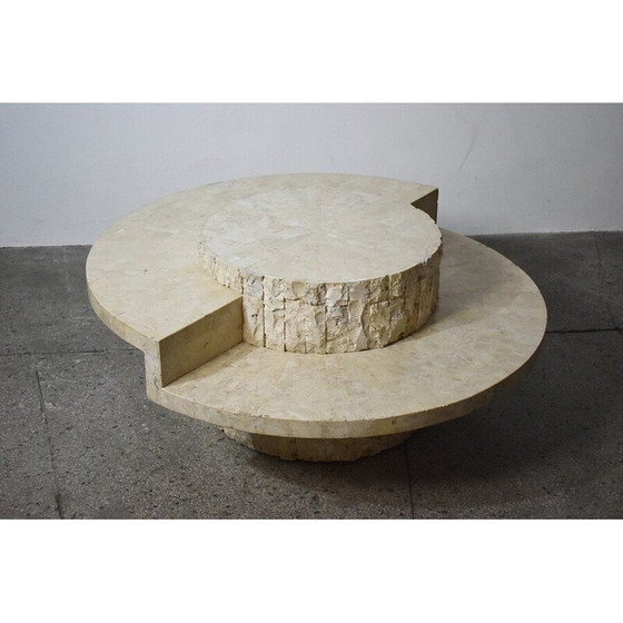 Image 1 of Vintage travertine coffee table by Magnussen Ponte, 1970s