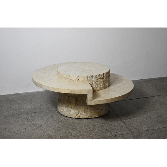 Image 1 of Vintage travertine coffee table by Magnussen Ponte, 1970s