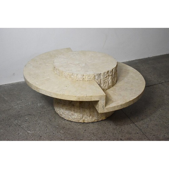 Image 1 of Vintage travertine coffee table by Magnussen Ponte, 1970s