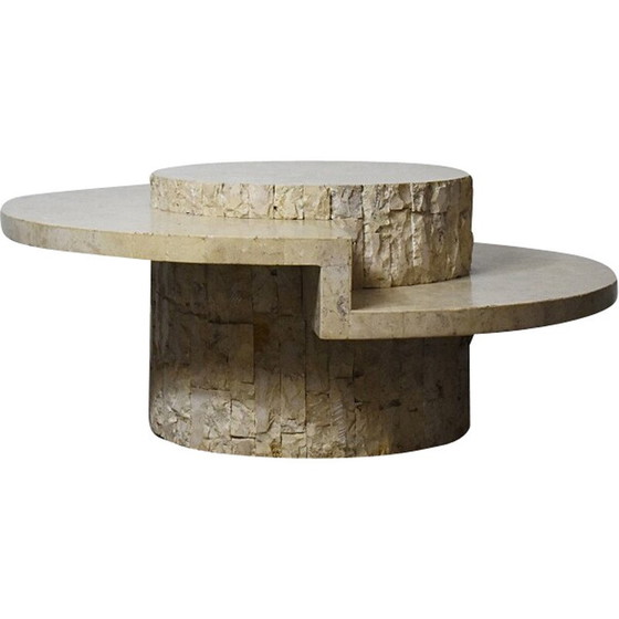 Image 1 of Vintage travertine coffee table by Magnussen Ponte, 1970s