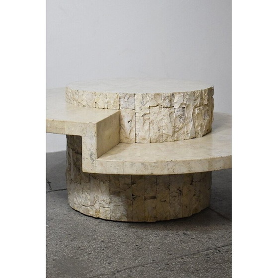 Image 1 of Vintage travertine coffee table by Magnussen Ponte, 1970s