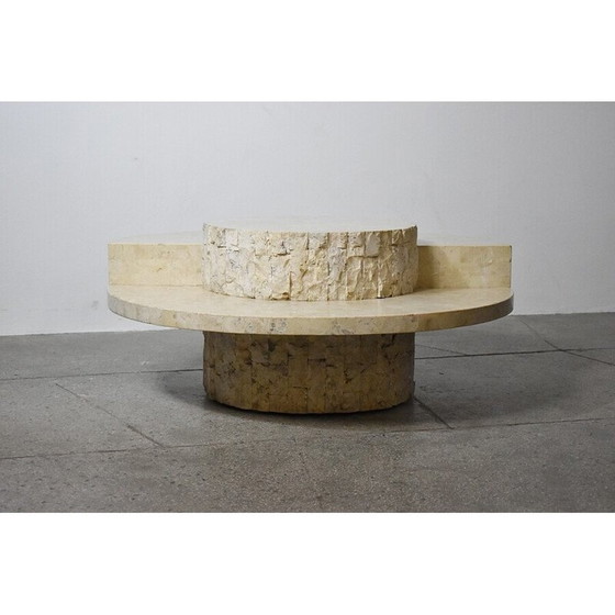Image 1 of Vintage travertine coffee table by Magnussen Ponte, 1970s