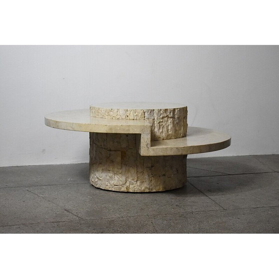 Image 1 of Vintage travertine coffee table by Magnussen Ponte, 1970s