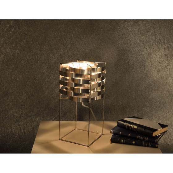 Image 1 of Ganymede" silver table lamp by Max Sauze for LIGNE SAUZE