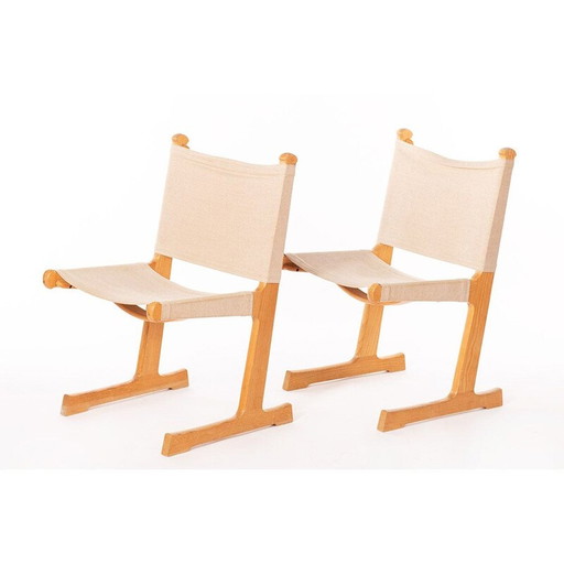 Set of 2 vintage chairs by Ditte & Adrian Heath for France & Son, 1960s