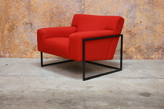 Image 1 of Red Fabric Leolux Adartne Design Armchair