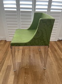 5 x Kartell The Mademoiselle Chair in damask green