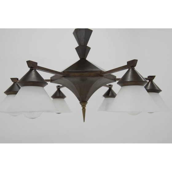 Image 1 of Vintage Cubism chandelier by Franta Anyz, 1920s