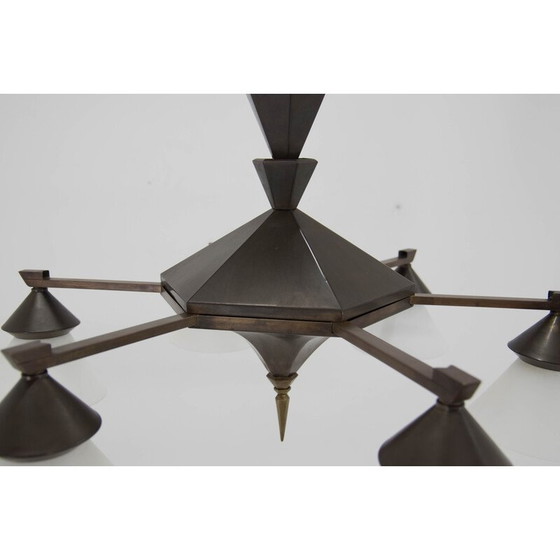 Image 1 of Vintage Cubism chandelier by Franta Anyz, 1920s