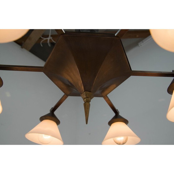 Image 1 of Vintage Cubism chandelier by Franta Anyz, 1920s
