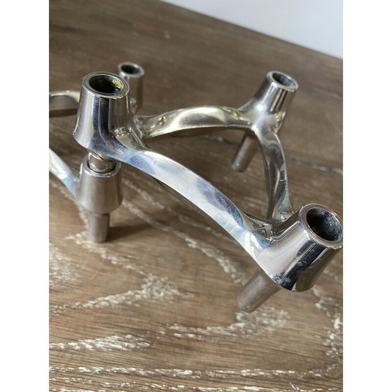 Image 1 of Set of 3 vintage modular candleholders by Bmf Nagel, 1970