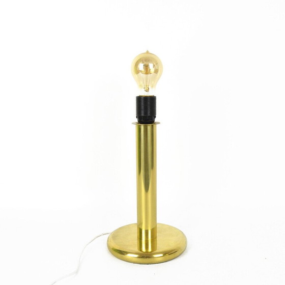Image 1 of Vintage brass table lamp by ROGO Leuchten, Germany 1980s