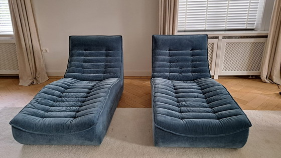 Image 1 of 2x Calia Italia Foxtrot Recliners Chaise Longue