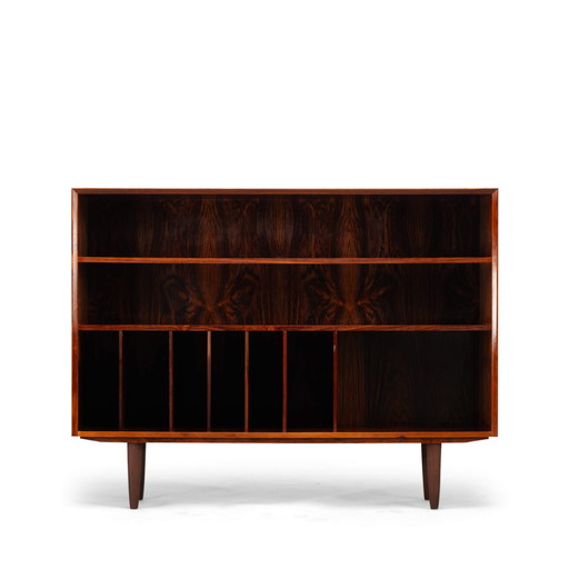 Danish Design Rosewood Bookcase with LP Rack