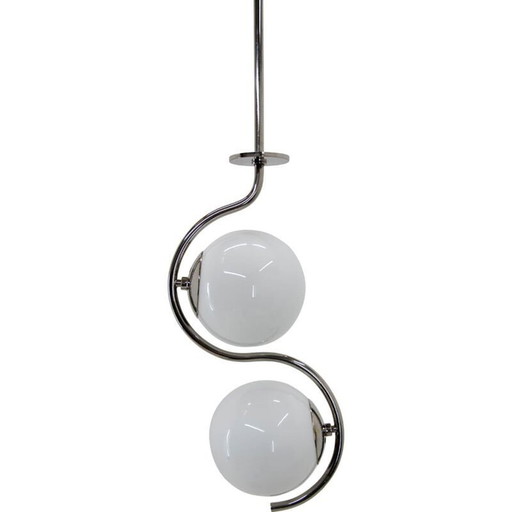 Vintage functionalist chandelier by Jindrich Halabala, 1930s