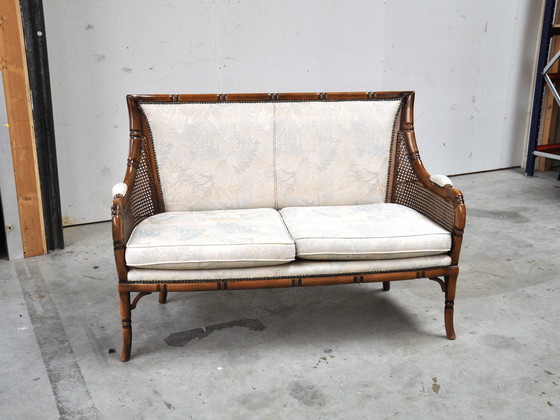 Image 1 of Faux bamboo sofa in Giorgetti Style