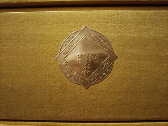 Image 1 of Vintage German Mädler Steamboat Wardrobe Case, 1900S