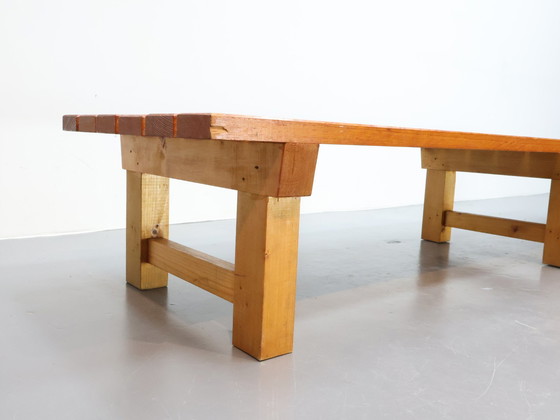 Image 1 of Vintage slatted bench handmade pine