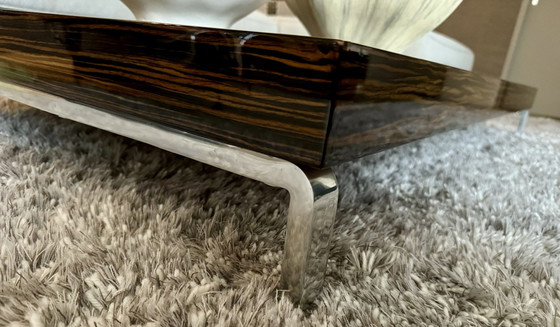 Image 1 of Zanotta Coffee Table Model Gerry In Glossy Ebony