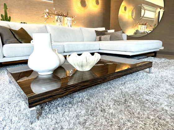 Image 1 of Zanotta Coffee Table Model Gerry In Glossy Ebony