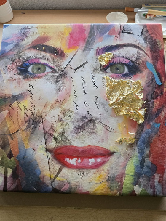 Image 1 of 1 Exclusive Work. Self Reflection On Canvas