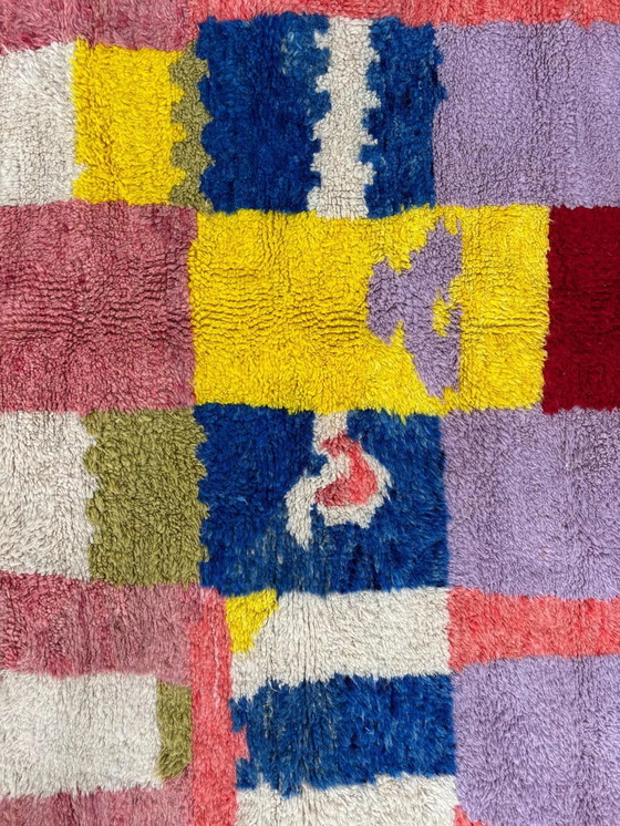 Image 1 of Modern Colorful Moroccan Rug 210x290 cm