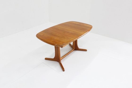 Image 1 of Korup Mobler Danish oval extendable dining table solid teak
