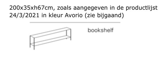 Image 1 of Avorio Bookshelf side table indoor/outdoor